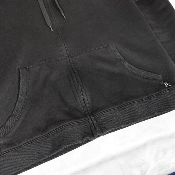 Sydney Jiu Jitsu Academy SJJA Sherpa Lined Hoodie Mens L Full Zip Logo Black - Picture 5 of 12